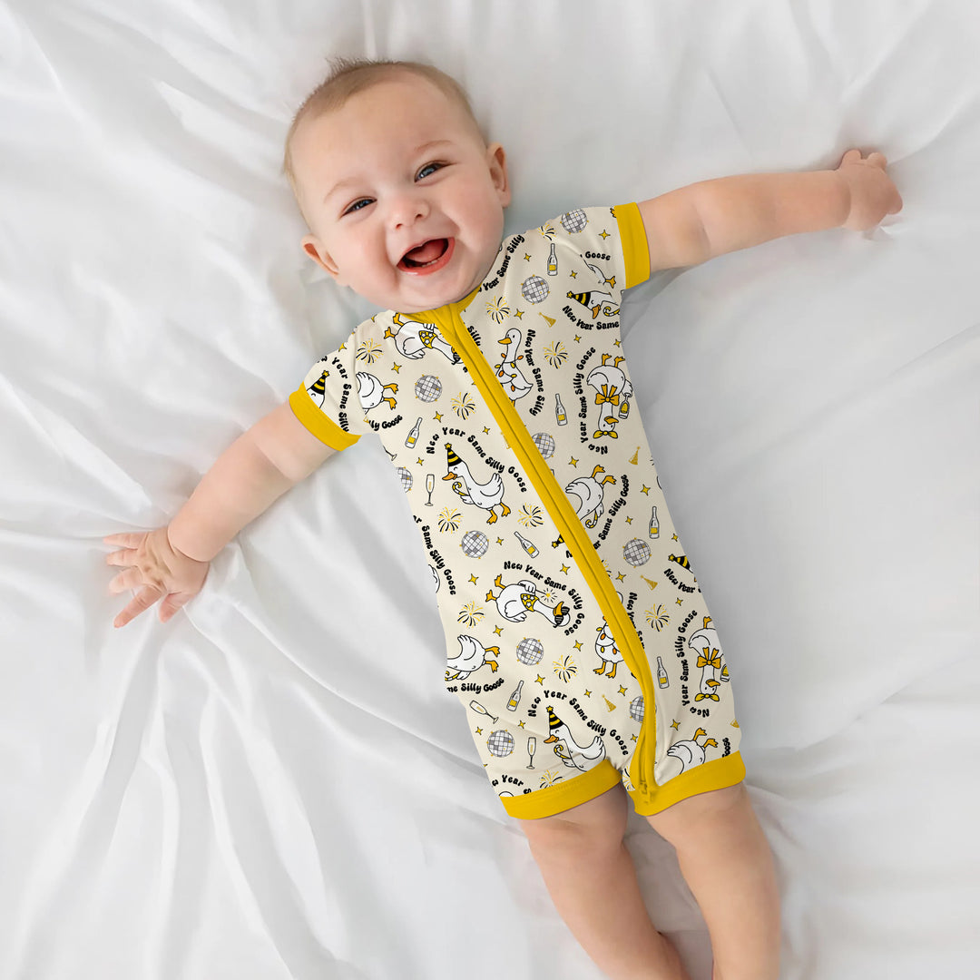 New Year Silly Goose Shorty Zippy