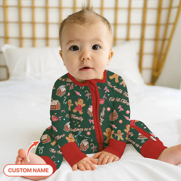 Custom Name Family Gingerbread Convertible Zippy