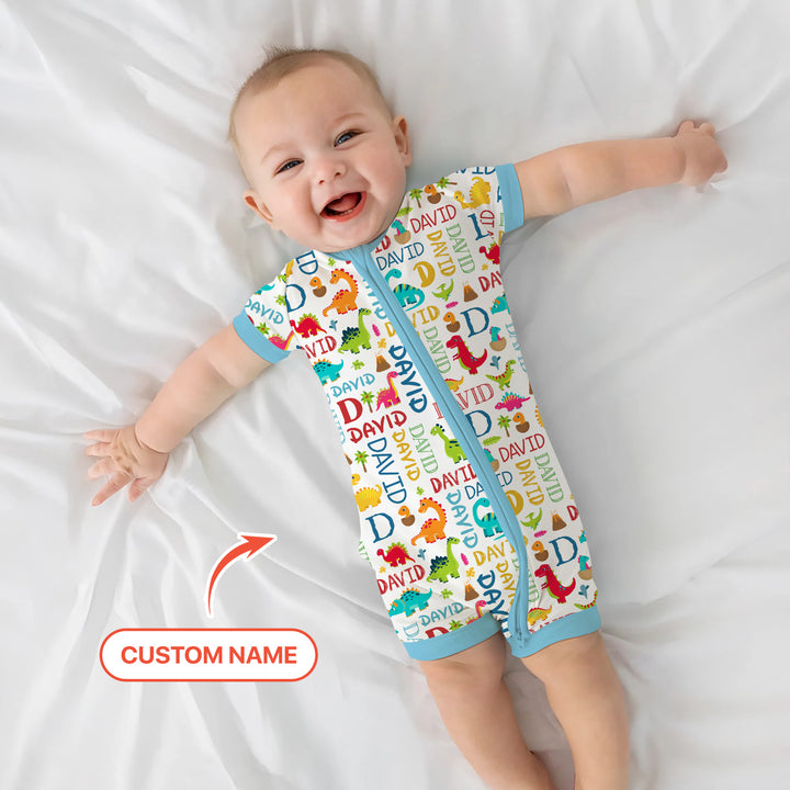 Personalized Fantasy Dinosaur Word Shorty Zippy