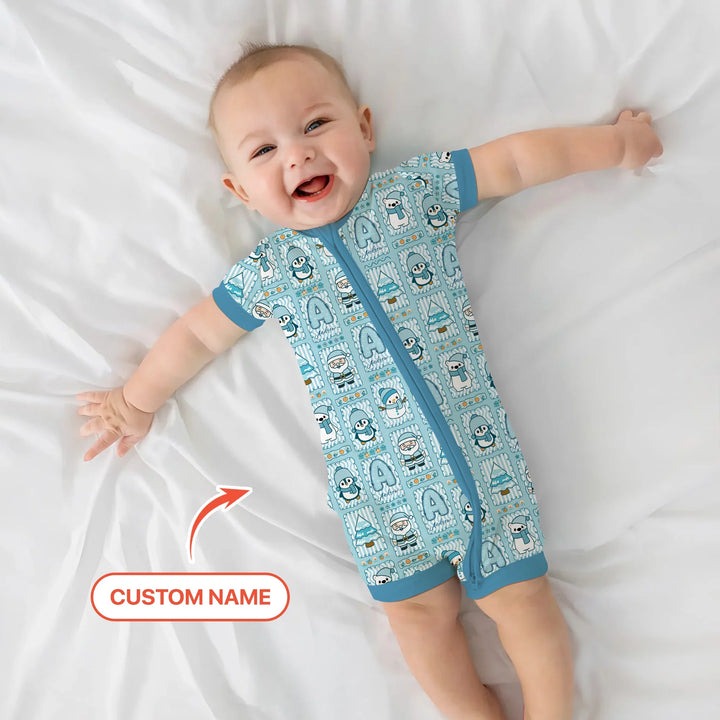 Custom Name Winter Wonderland Shorty Zippy