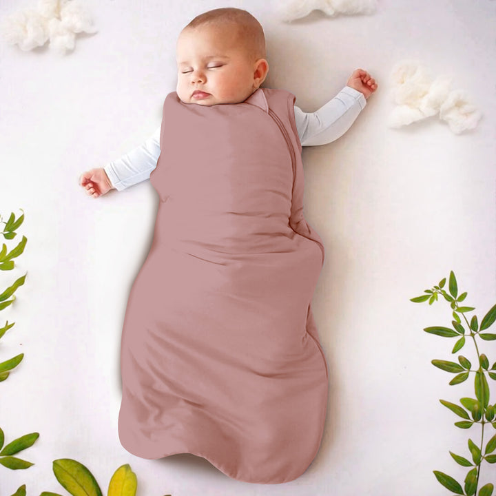 Staubiger rosa Baby Schlafsack Bambus - weich & eng