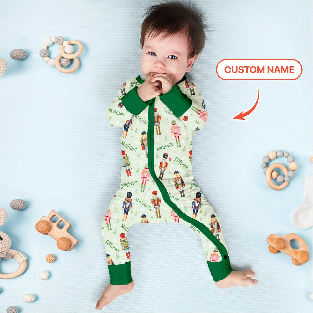 Nutcracker Parade Custom Name Boy Convertible Zippy , Nutcracker Parade Custom Name Boy Convertible Zippy - 0-3M