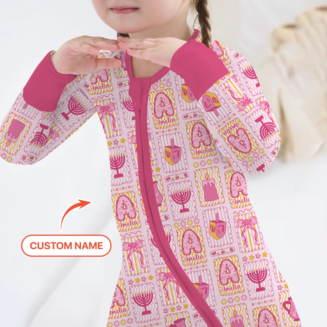 Custom Name Hanukkah Wonderland Convertible Zippy