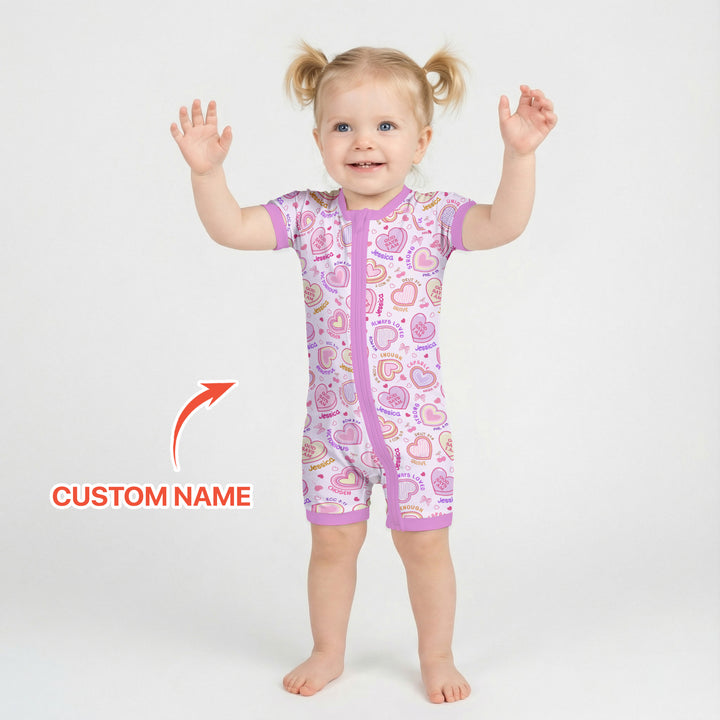 God Says I Am Sweet Heart Matching Mommy & Baby Shorty Zippy