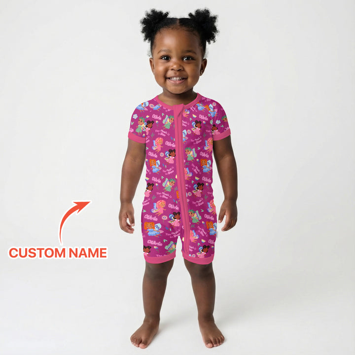 Custom Name Little Garden Fairy Shorty Zippy