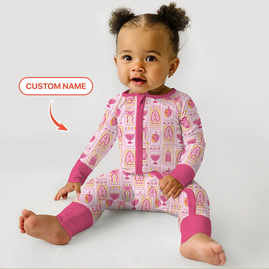 Custom Name Hanukkah Wonderland Convertible Zippy