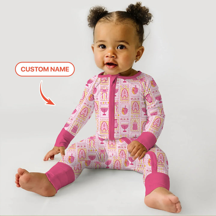 Custom Name Hanukkah Wonderland Convertible Zippy