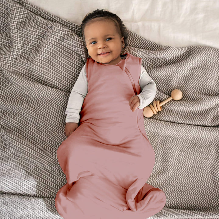 Staubiger rosa Baby Schlafsack Bambus - weich & eng