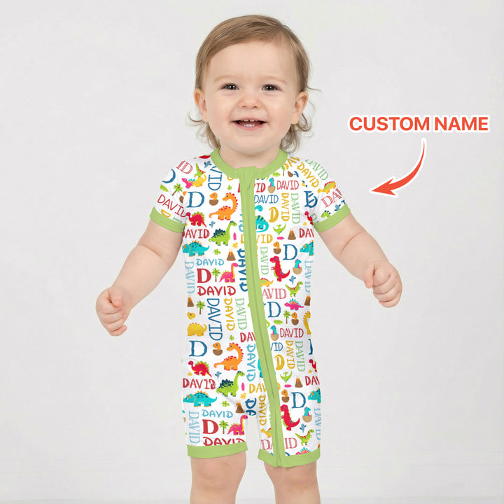 Personalized Fantasy Dinosaur Word Shorty Zippy