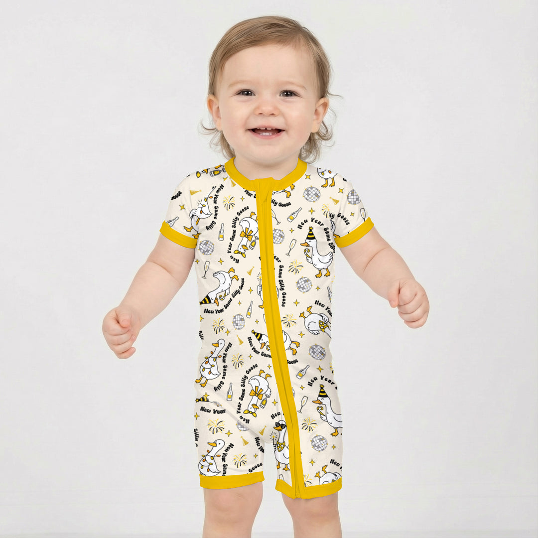 New Year Silly Goose Shorty Zippy