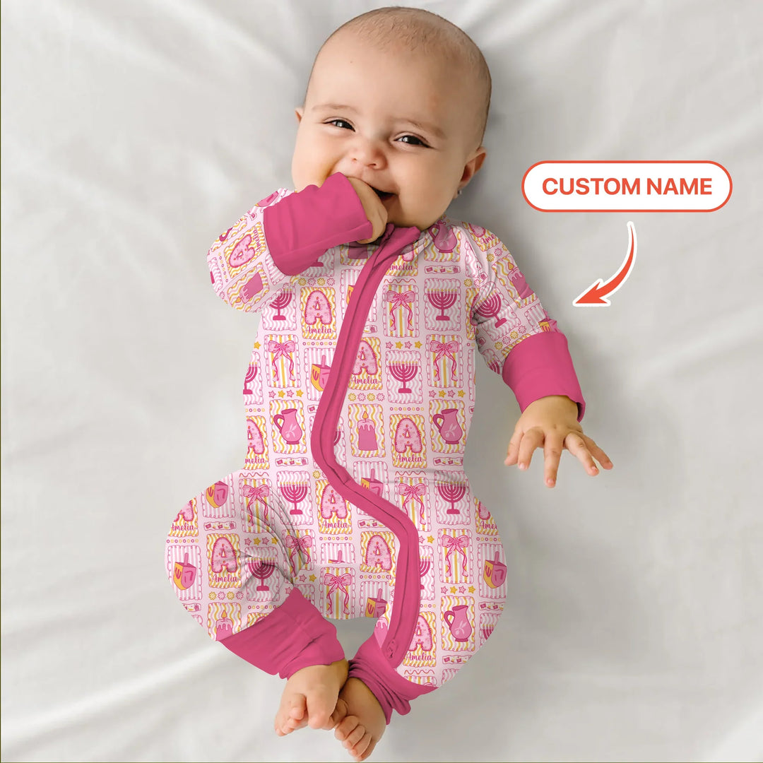 Custom Name Hanukkah Wonderland Convertible Zippy