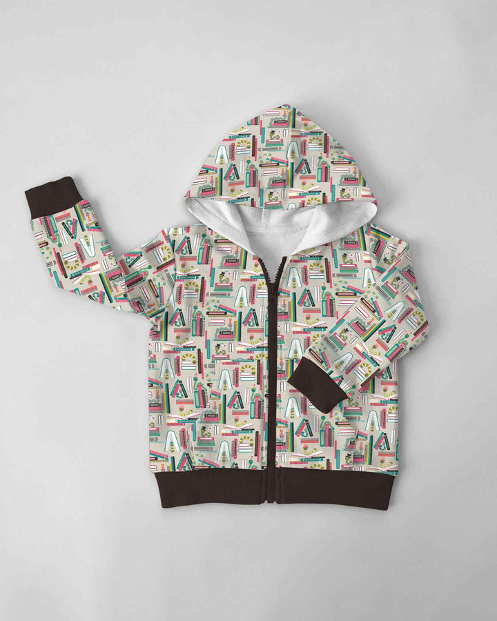 Bookworm Adventures Bamboo Zip Hoodie