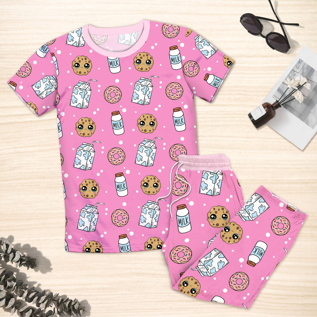 Pink Cookies & Milk Bamboo Outfit for Men – Stylish and Relaxing