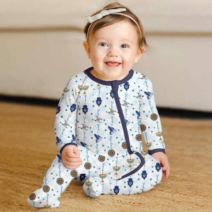 Hanukkah Festival Matching Family Convertible Zippy