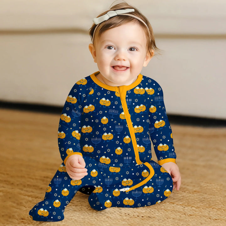 Hanukkah Latke Family Matching Convertible Zippy