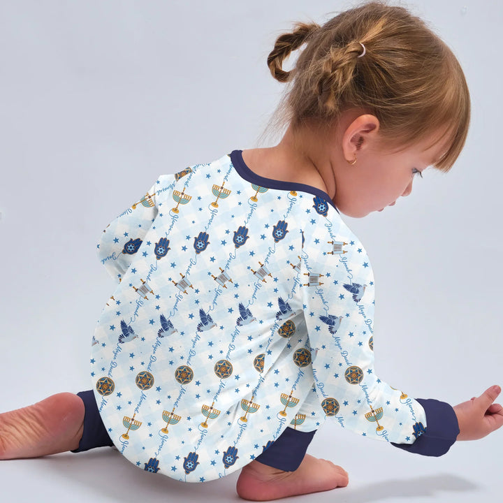 Hanukkah Festival Matching Family Convertible Zippy