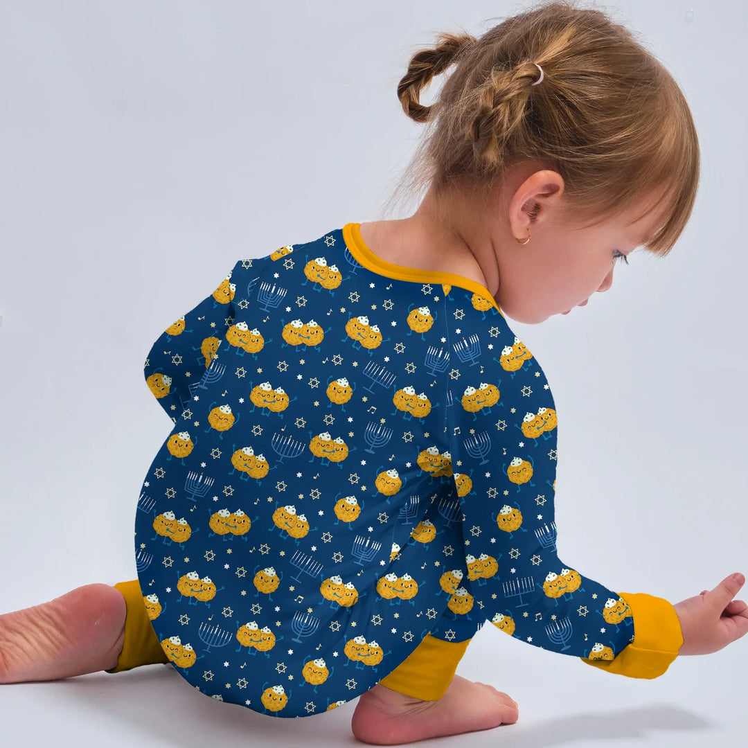 Hanukkah Latke Family Matching Convertible Zippy