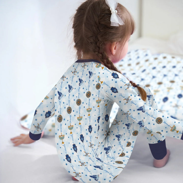 Hanukkah Festival Matching Family Convertible Zippy