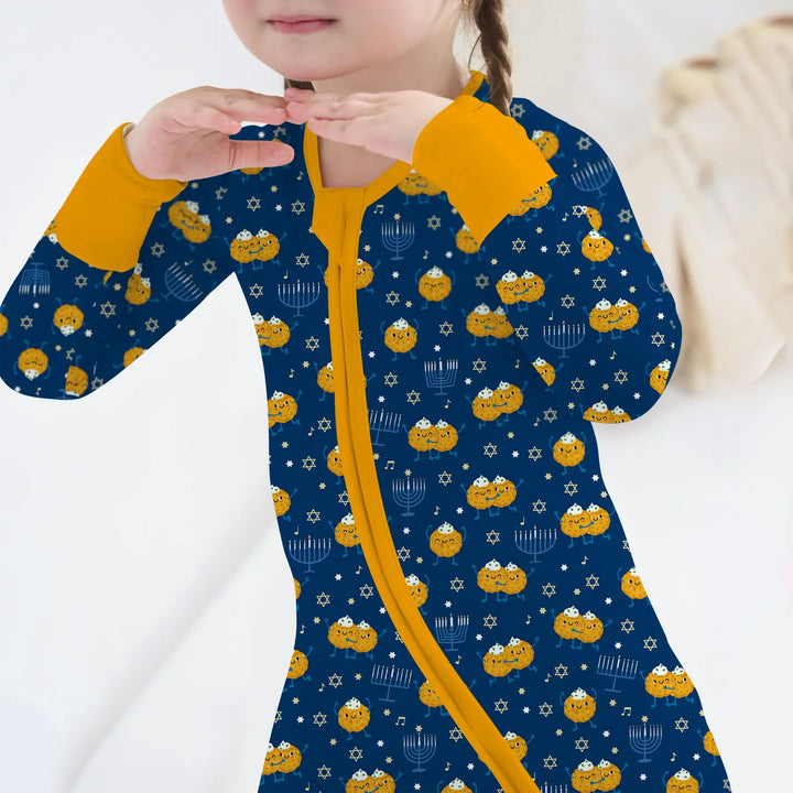 Hanukkah Latke Family Matching Convertible Zippy