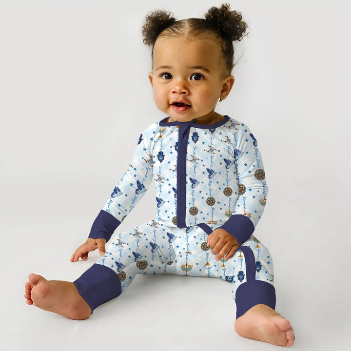 Hanukkah Festival Matching Family Convertible Zippy