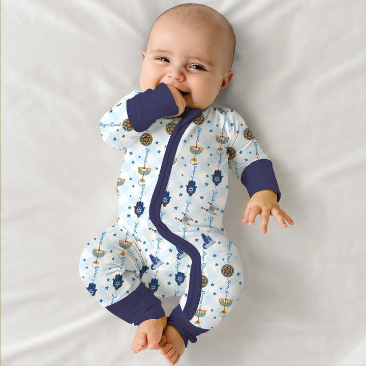 Hanukkah Festival Matching Family Convertible Zippy