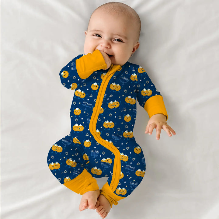 Hanukkah Latke Family Matching Convertible Zippy