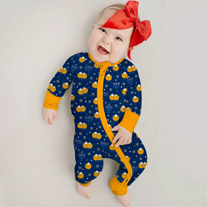 Hanukkah Latke Family Matching Convertible Zippy