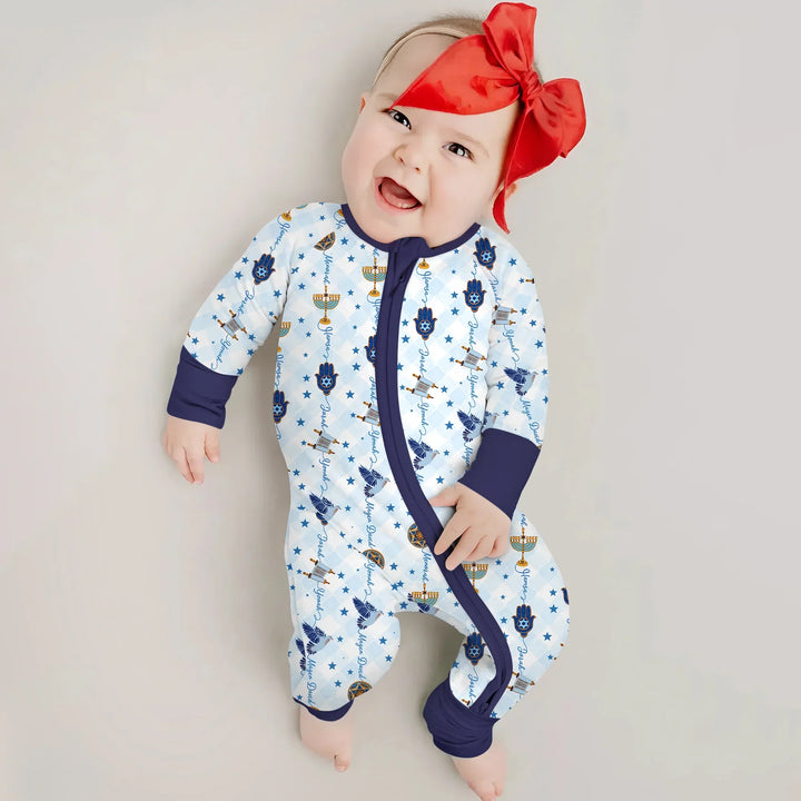 Hanukkah Festival Matching Family Convertible Zippy