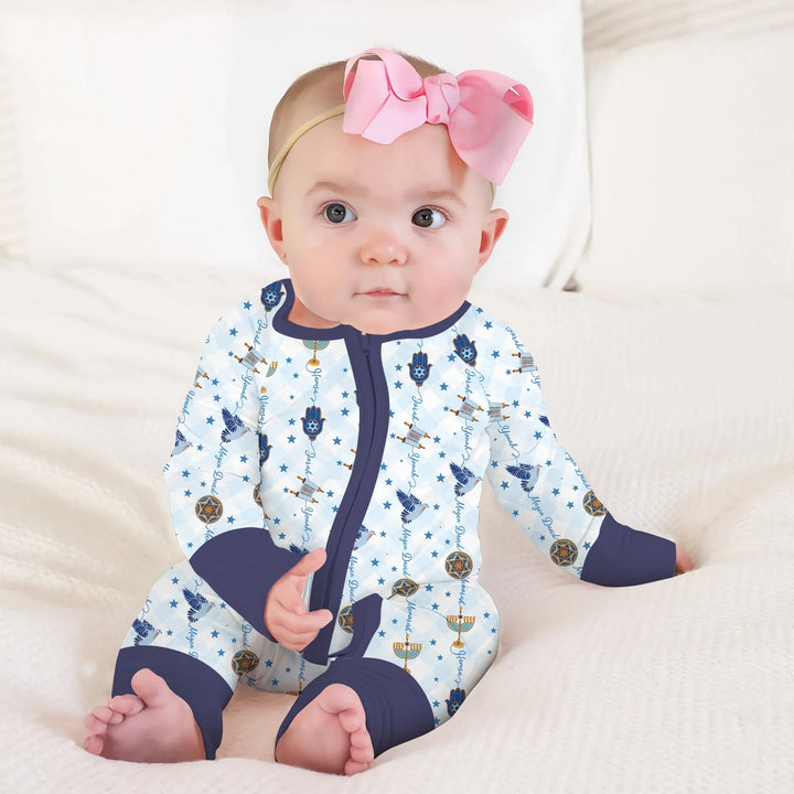 Hanukkah Festival Matching Family Convertible Zippy