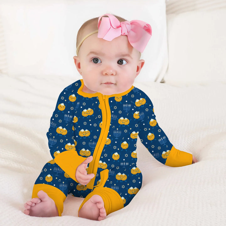 Hanukkah Latke Family Matching Convertible Zippy