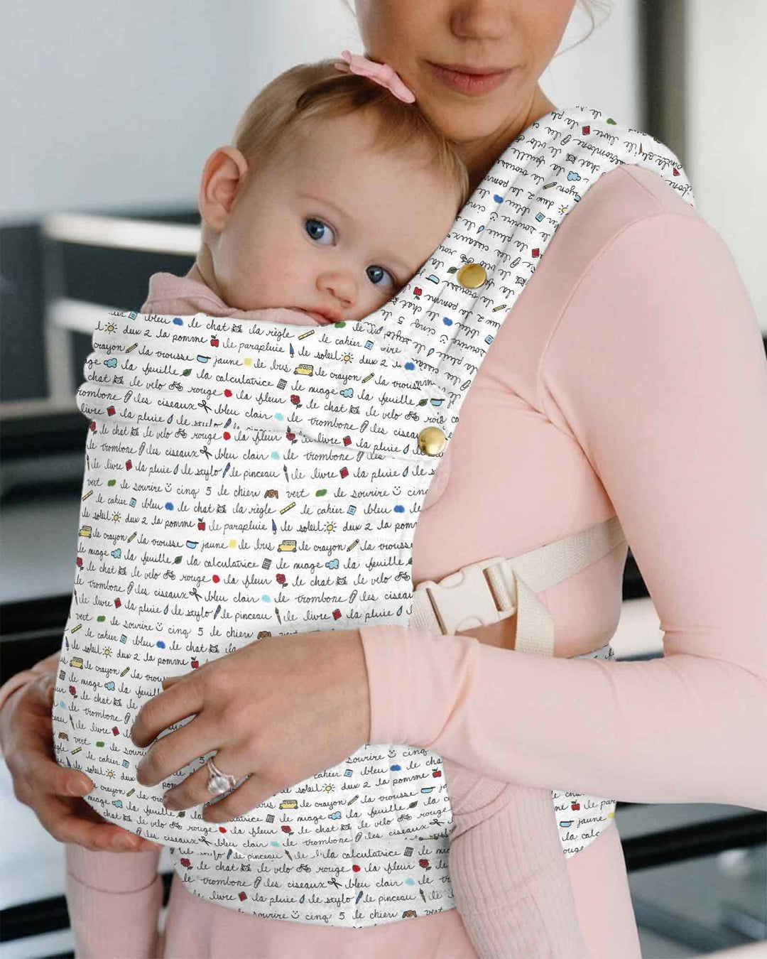 Plantilla de mochila portabebés