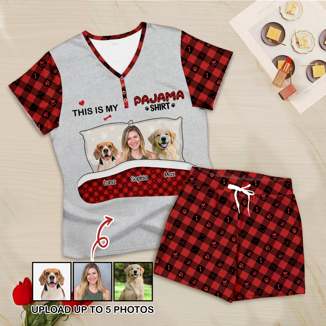 Custom Photo "This is My Pajama Shirt" for Women – Cool and Cozy