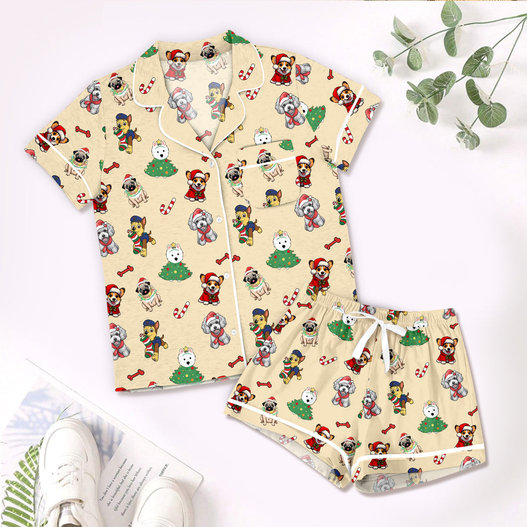 Bamboo Beige Puppies Outfit for Kids – Playful and Comfortable