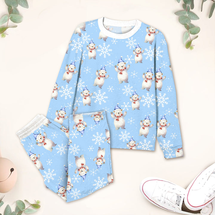 Bamboo Snowflakes and Polar Bears Outfit for Kids – Warm and Playful