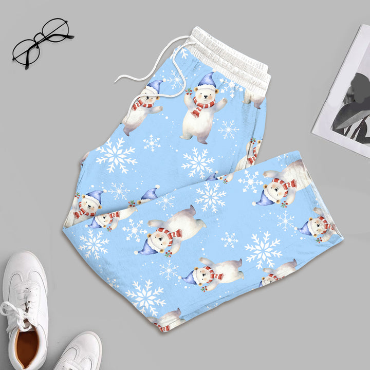 Bamboo Snowflakes and Polar Bears Outfit for Men – Cool and Comfortable