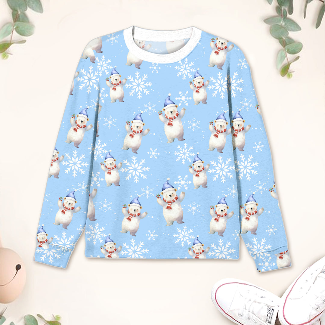 Bamboo Snowflakes and Polar Bears Outfit for Kids – Warm and Playful