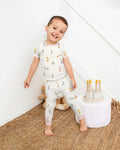 Easter Dachshund Bamboo Two Piece Short Sleeve Pajama Set