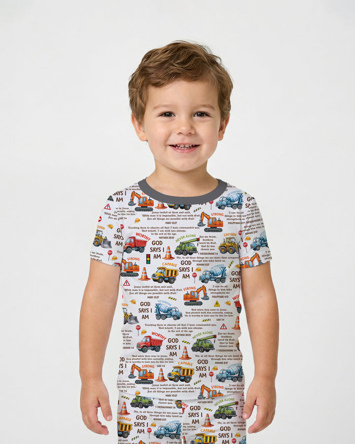 Zweiteiliges, kurzärmliges Pyjama-Set mit Marienkäfern