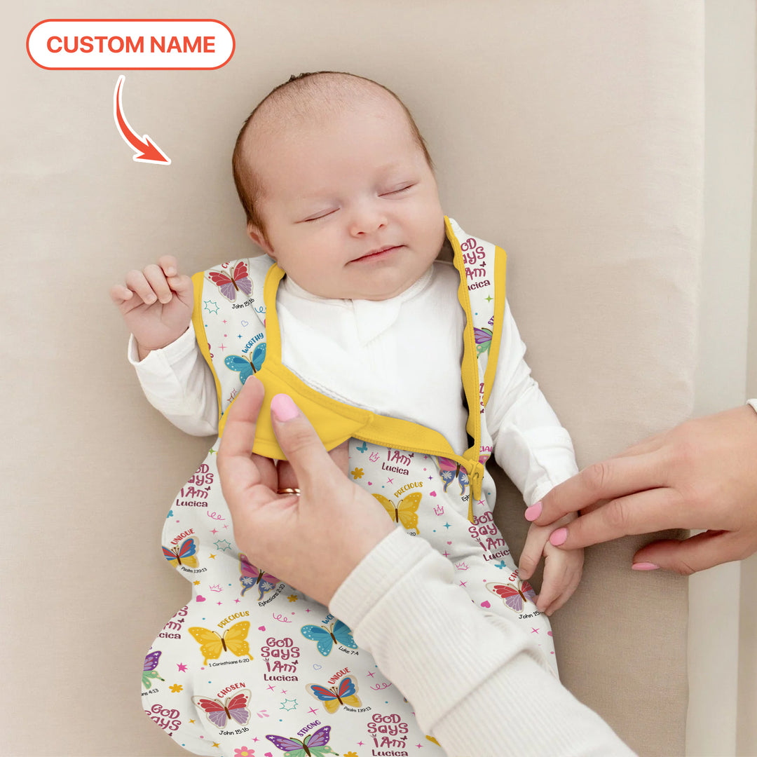 God Says I Am Custom Name Girl Version Sleep Bag 1.0
