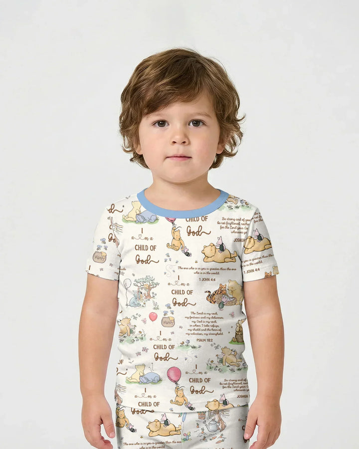 Child of God Whimsy Woodland Two Piece Short Sleeve Shorts Pajama Set