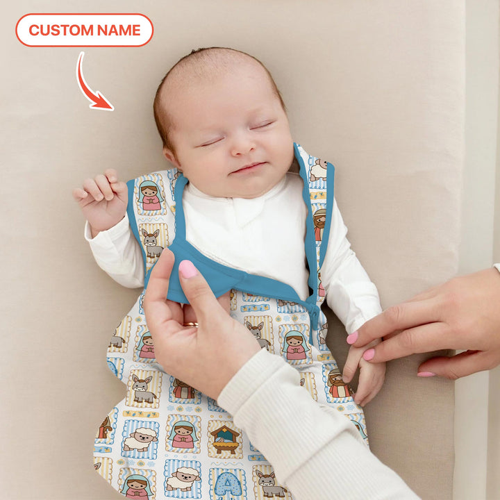 Custom Name Christmas Nativity Sleep Bag