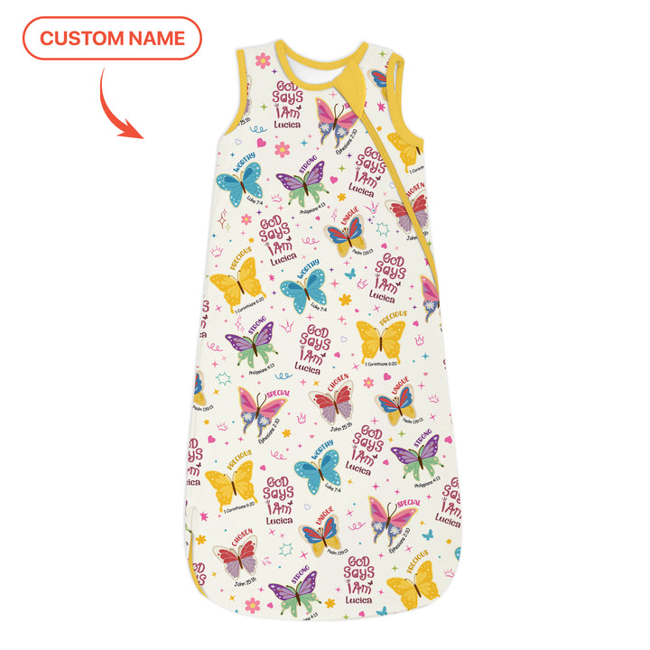 God Says I Am Custom Name Girl Version Sleep Bag 1.0