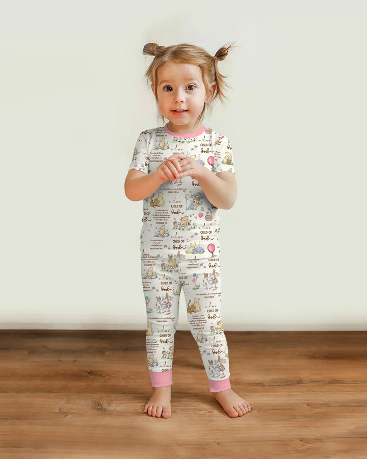 Child of God Whimsy Woodland Two Piece Short Sleeve Pajama Set