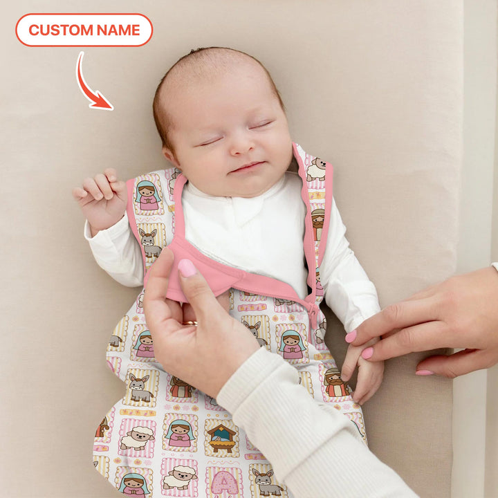 Custom Name Christmas Nativity Sleep Bag