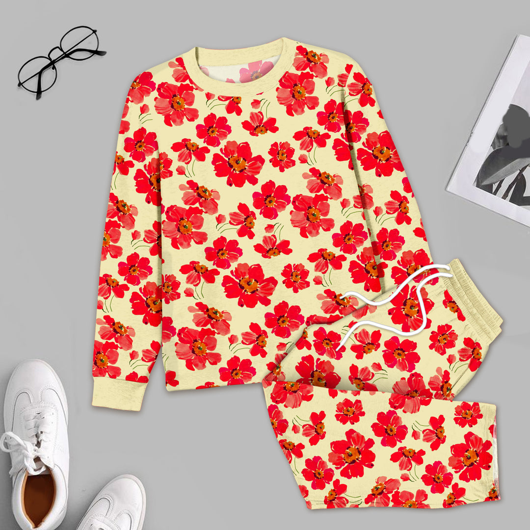 Bamboo Red Floral Outfit for Men – Bold and Stylish