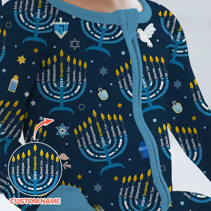 Hanukkah Custom Name Convertible Zippy