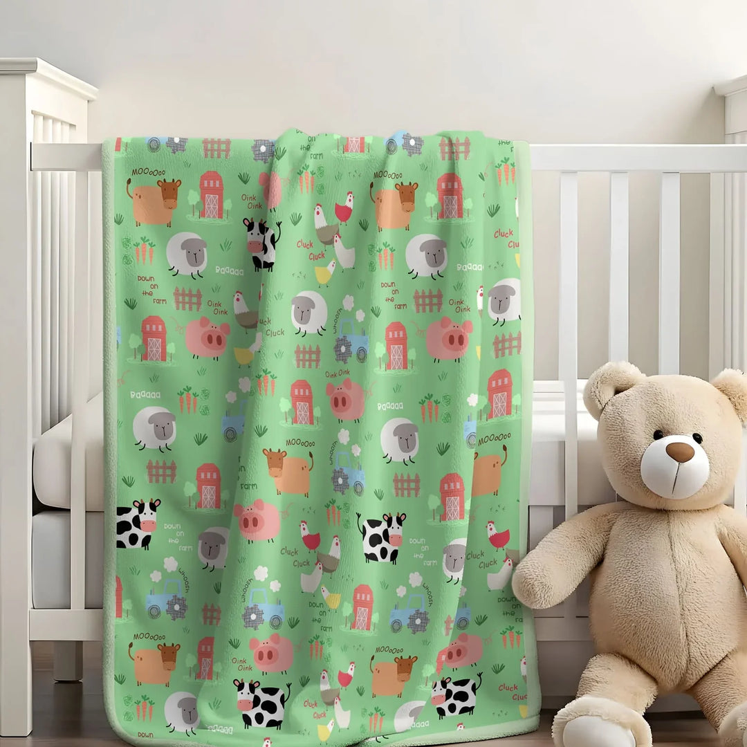 Farm Yard  Toddler Blanket
