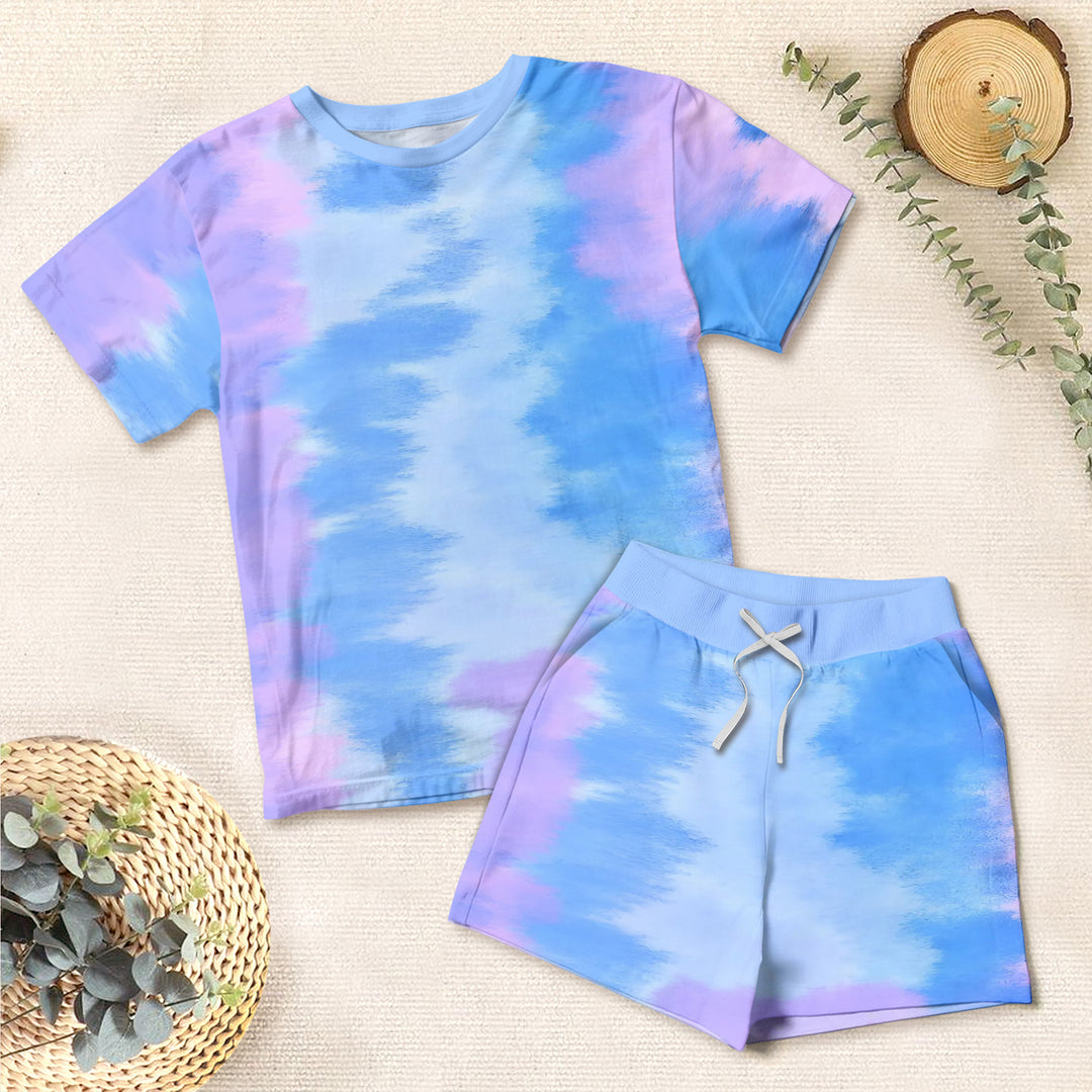 Bamboo Purple Watercolor Outfit for Kids – Light and Comfortable