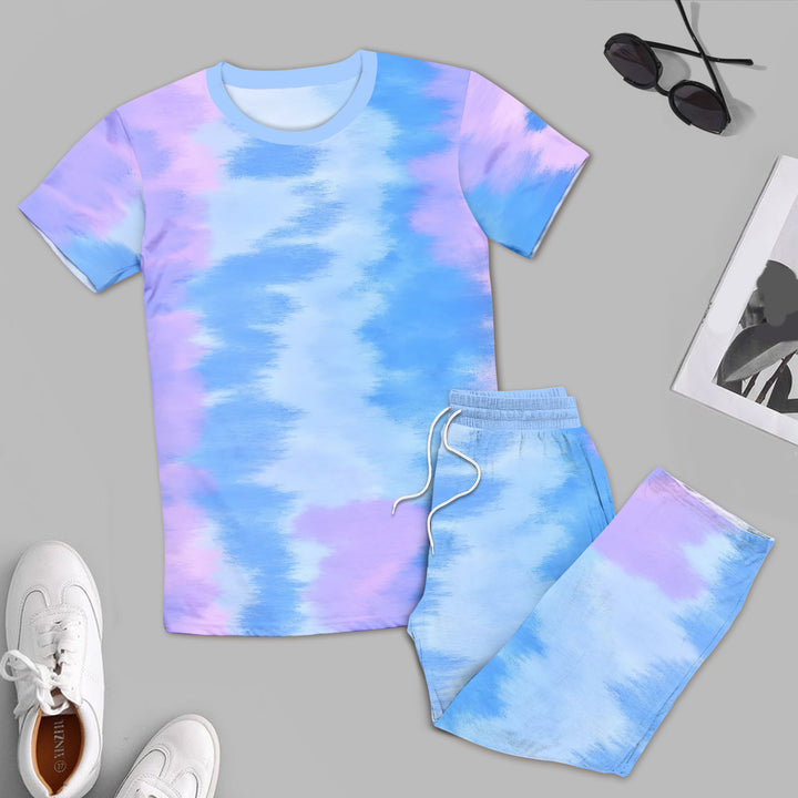 Bamboo Purple Watercolor Outfit for Men – Relaxed and Stylish