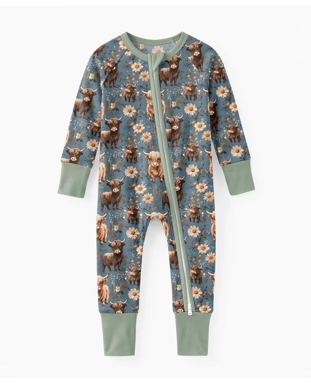 Majestic Highland Cows Family Matching Bamboo Convertible Zippy